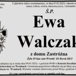 Nie żyje Ewa Walczak. Miała 69 lat