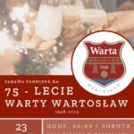Zabawa taneczna na 75-lecie Warty Wartosław 23 września – trzeba się zgłosić